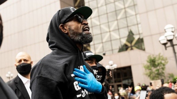 Jackson encabezando protestas en Minneapolis por George Floyd (Foto: Getty)