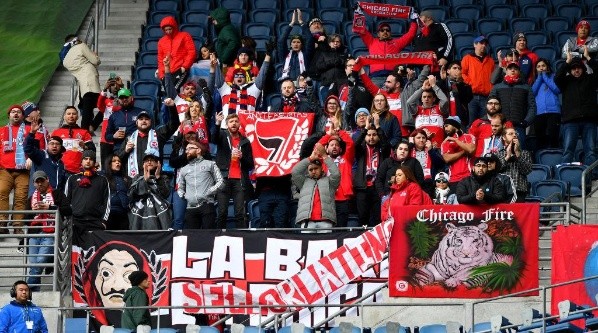 The Chicago Fire fans clap for their team after the match against the Seattle Sounders (Getty).