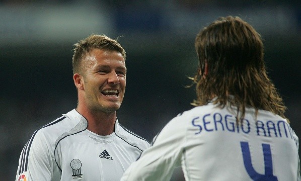 David Beckham y Sergio Ramos