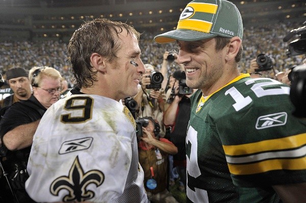 Drew Brees y Aaron Rodgers