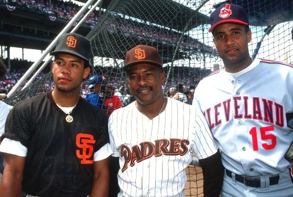 Roberto Alomar, Sandy Alomar Sr. y Sandy Alomar Jr 