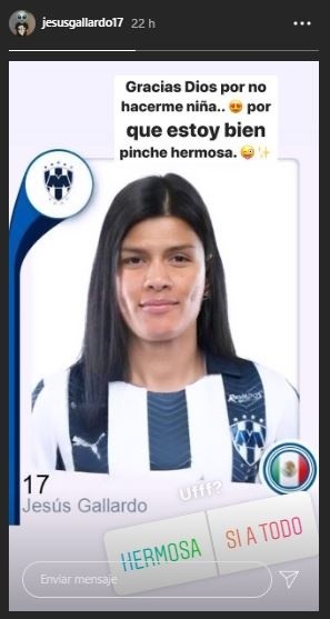 Jesús se divirtió un poco utilizando un filtro para ponerse pelo largo (Foto: Captura)