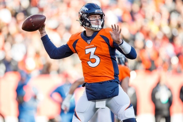 Drew Lock, quarterback de los Broncos (Getty Image).