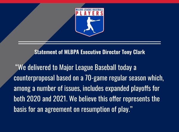 Comunicado de la Asociación de Jugadores (@MLB_PLAYERS)