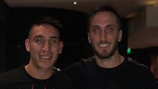 Ricardo Centurión junto a Luis Zubeldía.