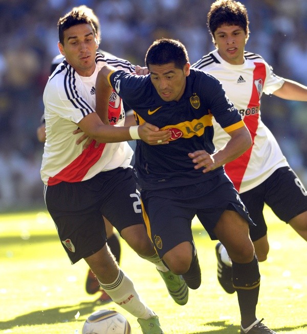 Alexis Ferrero enfrentando a Boca. (Foto: Getty)