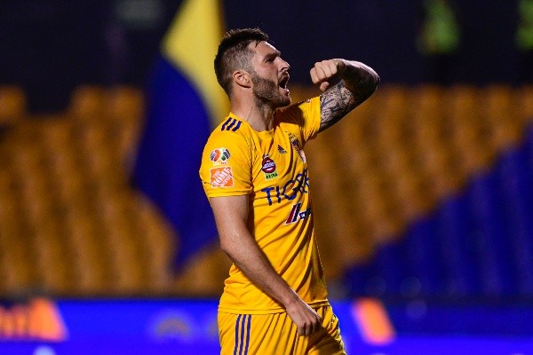Gignac festeja su última anotación en el Clausura 2020 (Getty Images).