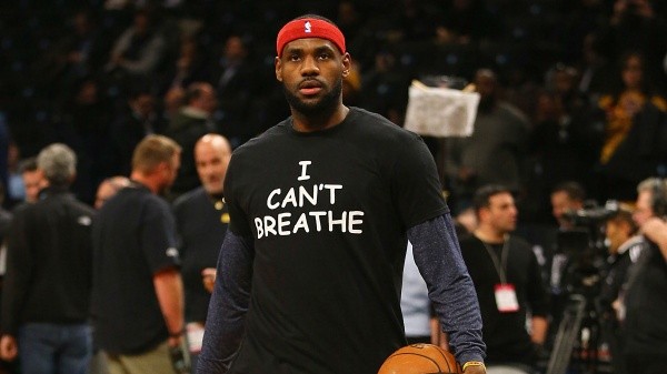 LeBron James y su protesta contra la violencia racial (Getty)