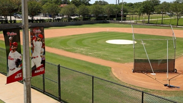 El campo de entrenamiento de los Phillies en Florida (Getty)