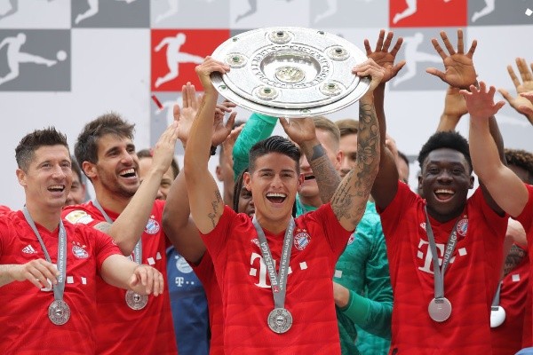 James Rodrígyez, bicampeón de la Bundesliga en la temporada 18/19.