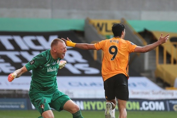 Raúl celebra su tantovs. Bournemouth (Foto: Getty)