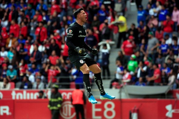 Tala celebrando un gol de Toluca frente a Cruz Azul, CL2020 (JAM Media)
