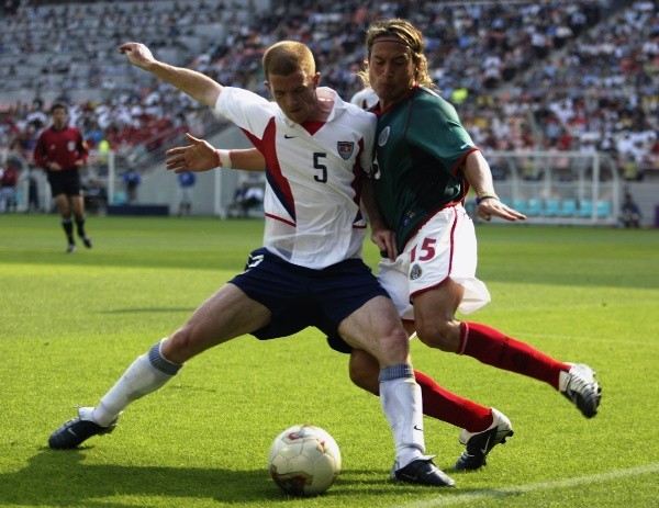 Luis, en acción ante Estados Unidos en la Copa del Mundo 2002 (Foto: Getty)