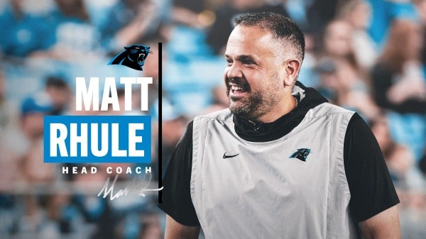 Así fue presentado Rhule (@Panthers)