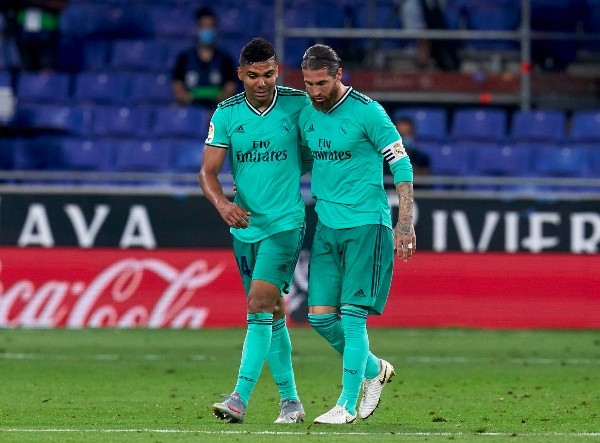 Casemiro, gracias a una asistencia magistral de Benzema, marcó el único gol del partido (Foto: Getty)