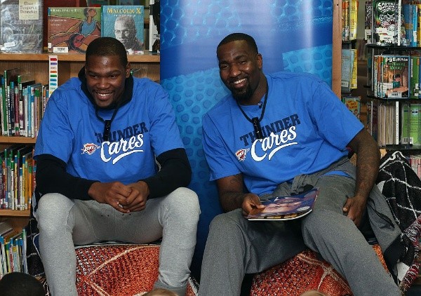 Kevin Durant y Kendrick Perkins