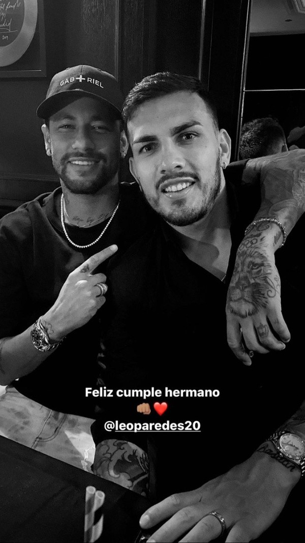 La historia de Neymar en Instagram.
