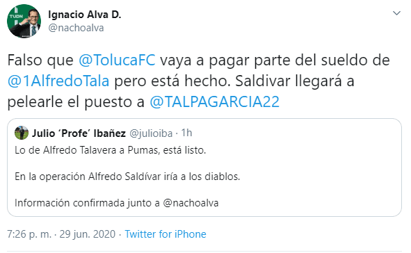 Tuit de Ignacio Alva (Captura de Twitter, Ignacio Alva)