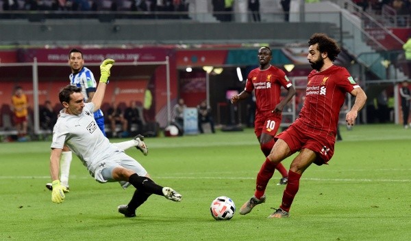 Barovero negándole el gol a Salah (Getty Images)