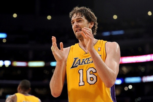 Gasol fue campeón de NBA con los Lakers en 2009 y 2010 (Getty)