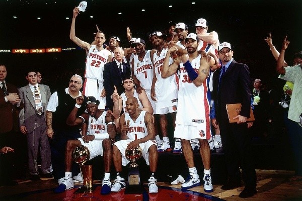 El último título de Detroit Pistons en 2004 (Getty)