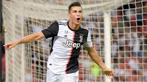 Cristiano Ronaldo of Juventus celebrates after scoring a goal (Getty).