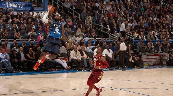 LeBron shoots 52.5% from the floor on All-Star Games. (Getty)