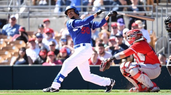 Mookie Betts joined the Dodgers after 6 seasons with the Red Sox. (Getty)