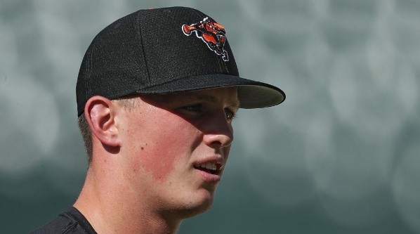 Rutschman played for the Oregon State Beavers in college. (Getty)