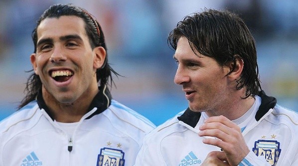 Tevez played for both Manchester United and Manchester City. (Getty)