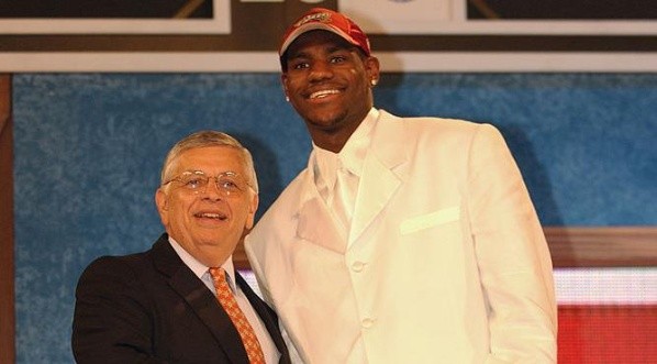 LeBron James was the 1st overall pick in 2003. (Getty)