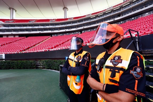 Protocolo en el Akron (Getty Images)