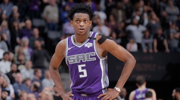 De&#039;Aaron Fox, starting point guard for the Kings. (Getty)