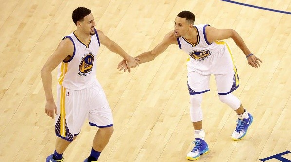 Stephen Curry & Klay Thompson, &quot;The Splash Brothers&quot;. (Getty)
