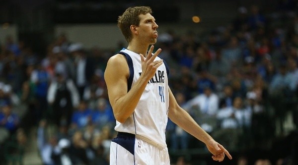 Dirk Nowitzki scored 31,560 points for the Mavericks. (Getty)
