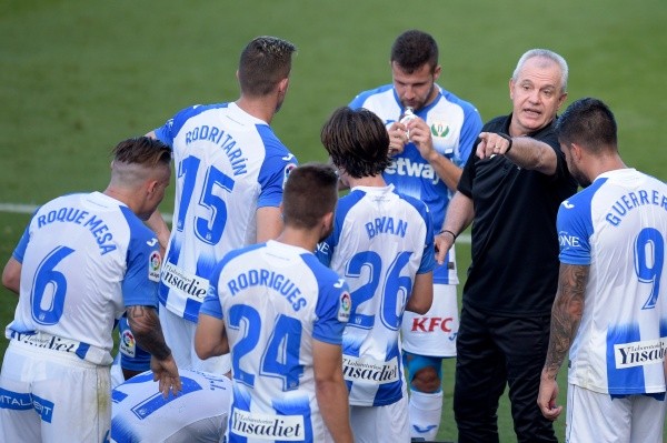 El Vasco y sus dirigidos en Leganés (Getty)