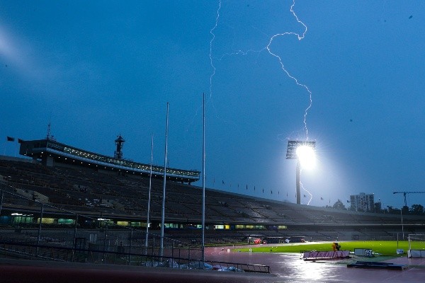 La fuerte tormenta que azotó la CDMX esta tarde. (Getty Images).