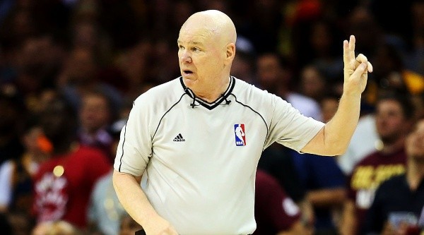 Joe Crawford officiated 313 playoff games and 50 NBA Finals games, both records. (Getty)