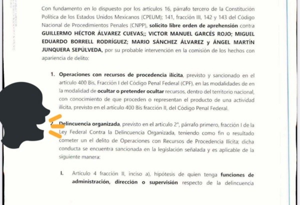 Así luce la orden contra Guillermo Álvarez. (Twitter Olga Hirata)