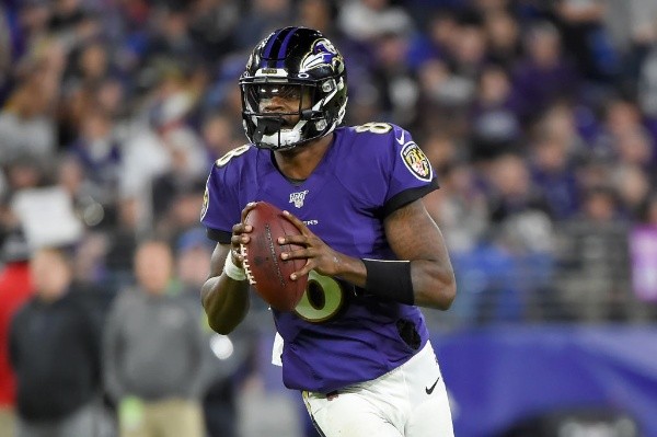 Lamar Jackson, quarterback de los Ravens (Getty Images)