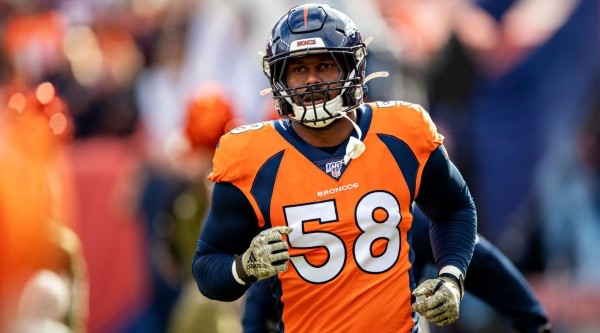 Von Miller had 8.0 sacks for the Broncos in 2019. (Getty)