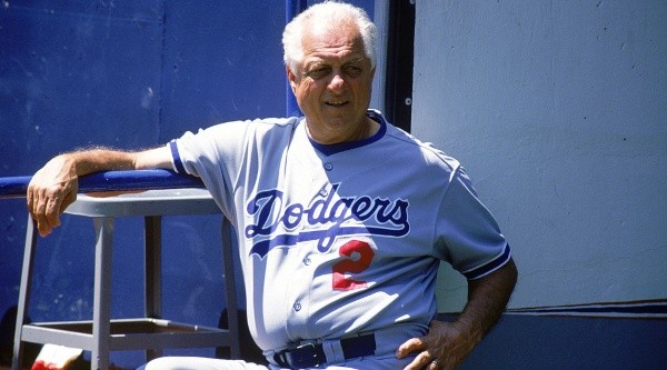 Lasorda was tied to the organization for 69 years. (Getty)