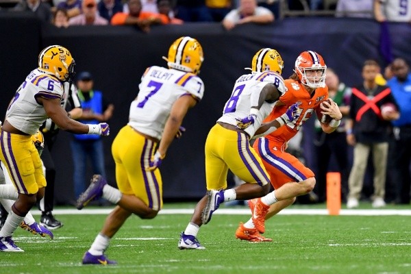 Clemson y LSU jugaron la final nacional en 2019 (Getty)