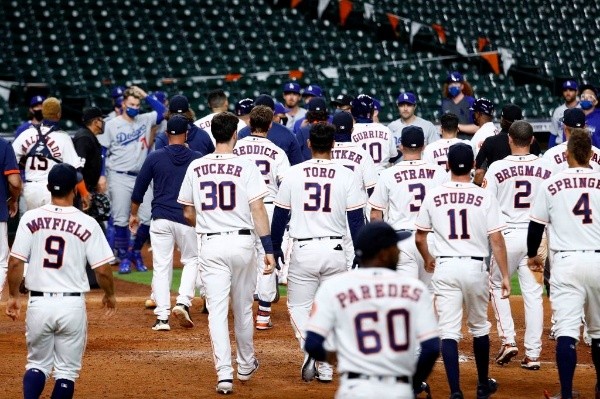 El incidente entre Dodgers y Astros (Getty)