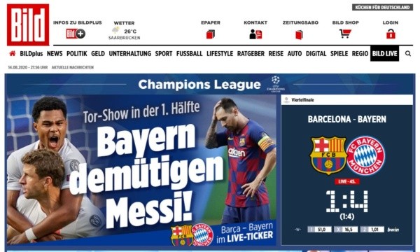 La portada de 'Bild'.