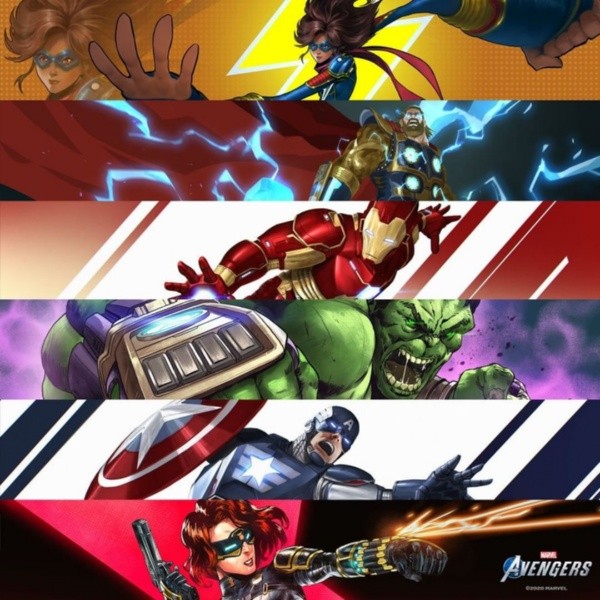 reparar cuerno Unión Lista actualizada de los personajes jugables en Marvel's Avengers
