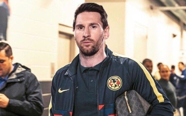 Messi playera América de México.