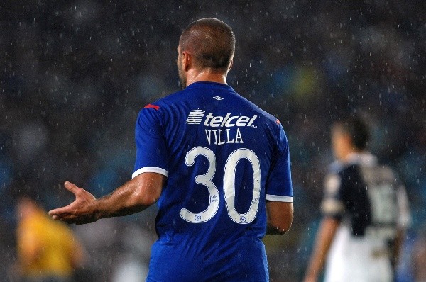 Villa jugó en Cruz Azul de 2009 a 2012. (Jam Media)