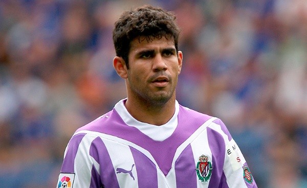 Diego Costa hizo su presentación en La Liga con Valladolid.