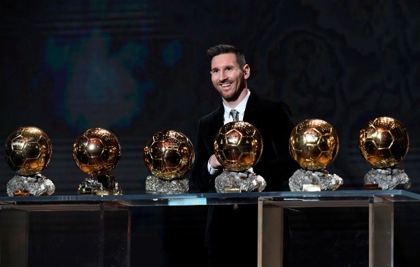 Messi con todas sus conquistas. (Getty)